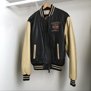 harley davidson leather bomber jacket